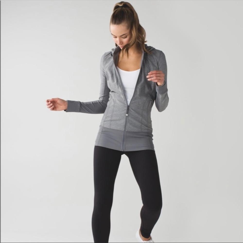 LULULEMON Daily Practice Jacket Heathered Slate Grey